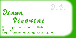 diana visontai business card